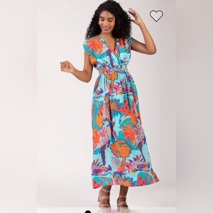 Celina Moon Iliana maxi dress, small EUC